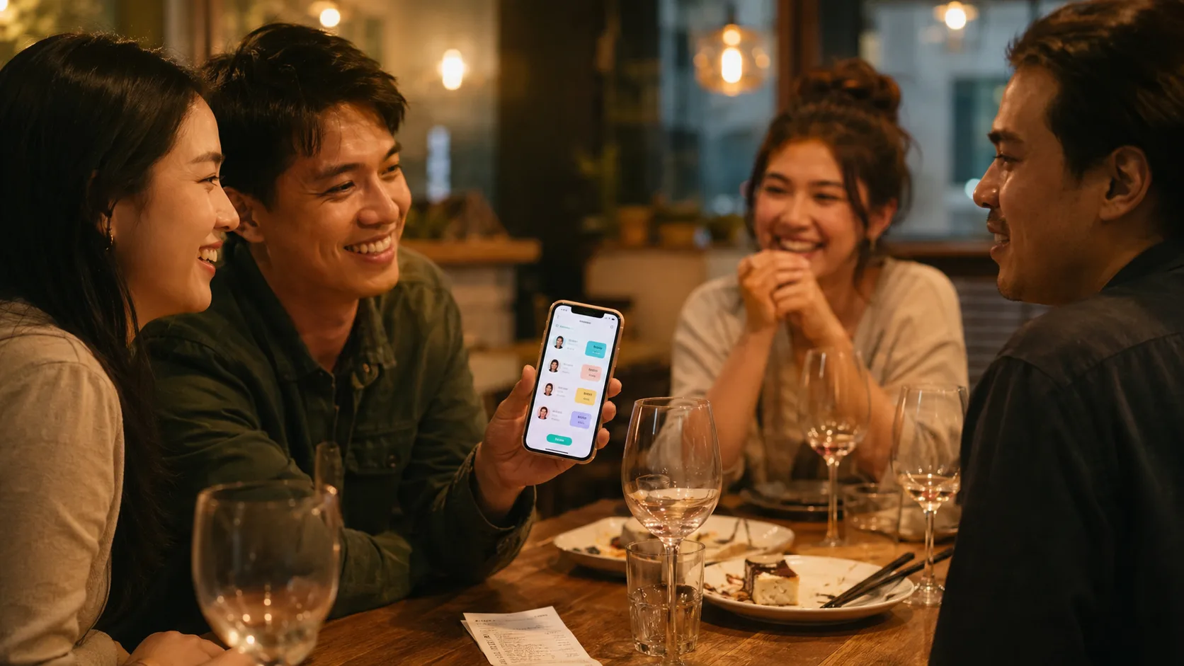 ¿Alguien no bebió? Divide por partes o montos personalizados