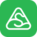 Lightsplit logo - triangle icon with S shape representing bill splitting